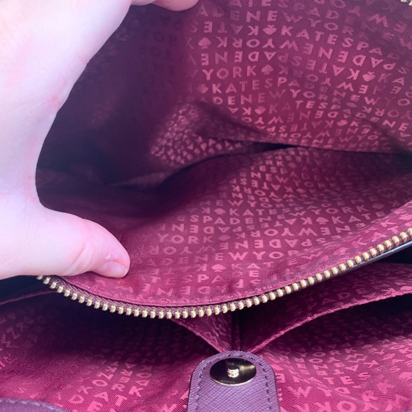 Kate Spade Plum Colored Purse - Picture 4 of 7